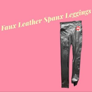 Faux Leather Spanx - never worn with tags small